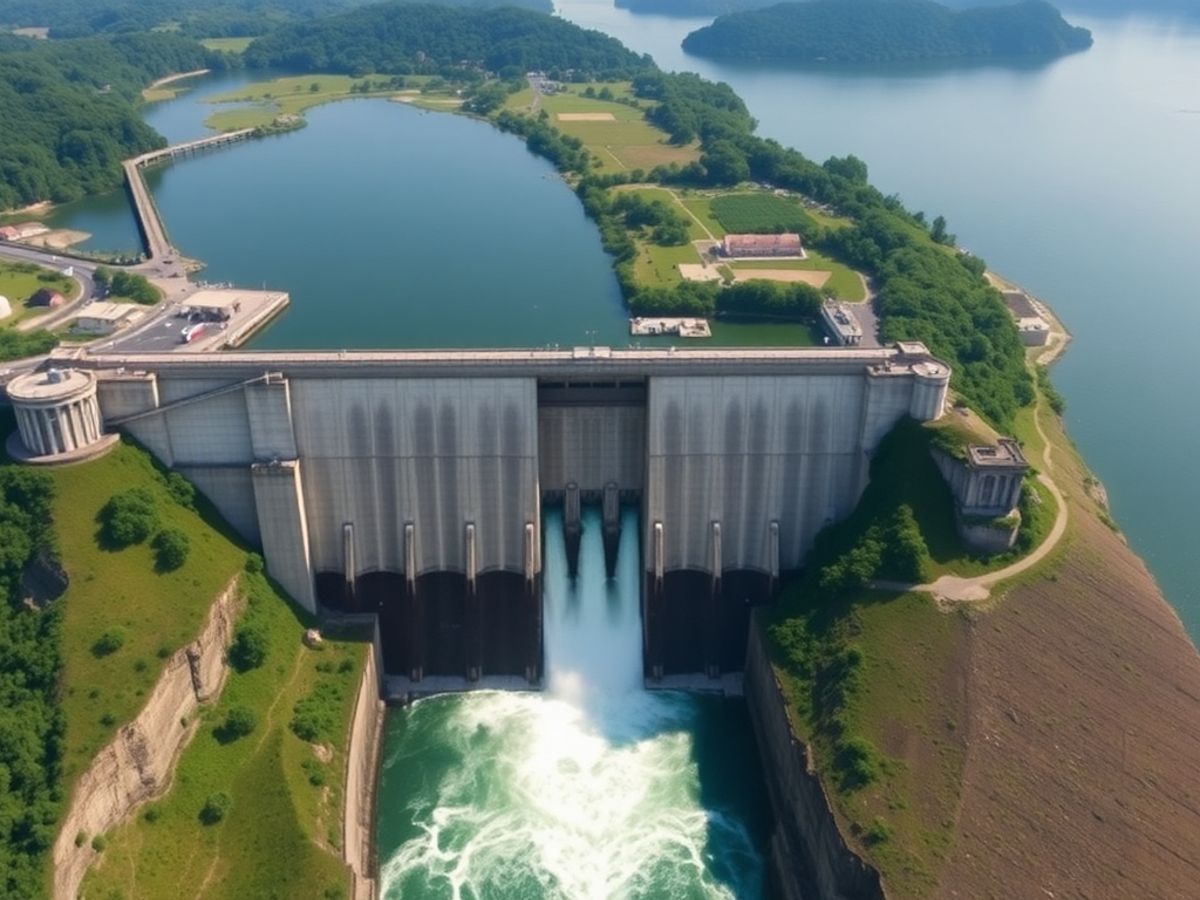 Usina Hidrelétrica de Itaipu em Foz do Iguaçu.