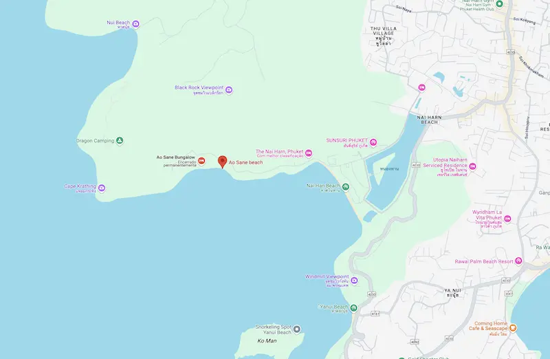 Praia Ao Sane Beach em Phuket Praia Ao Sane Beach em Phuket